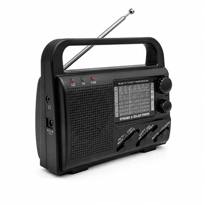 Radio portátil con auriculares